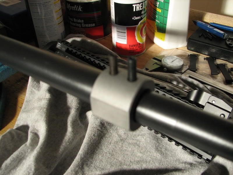 New tool idea for dimpling barrels for set screwed low pro gas blocks